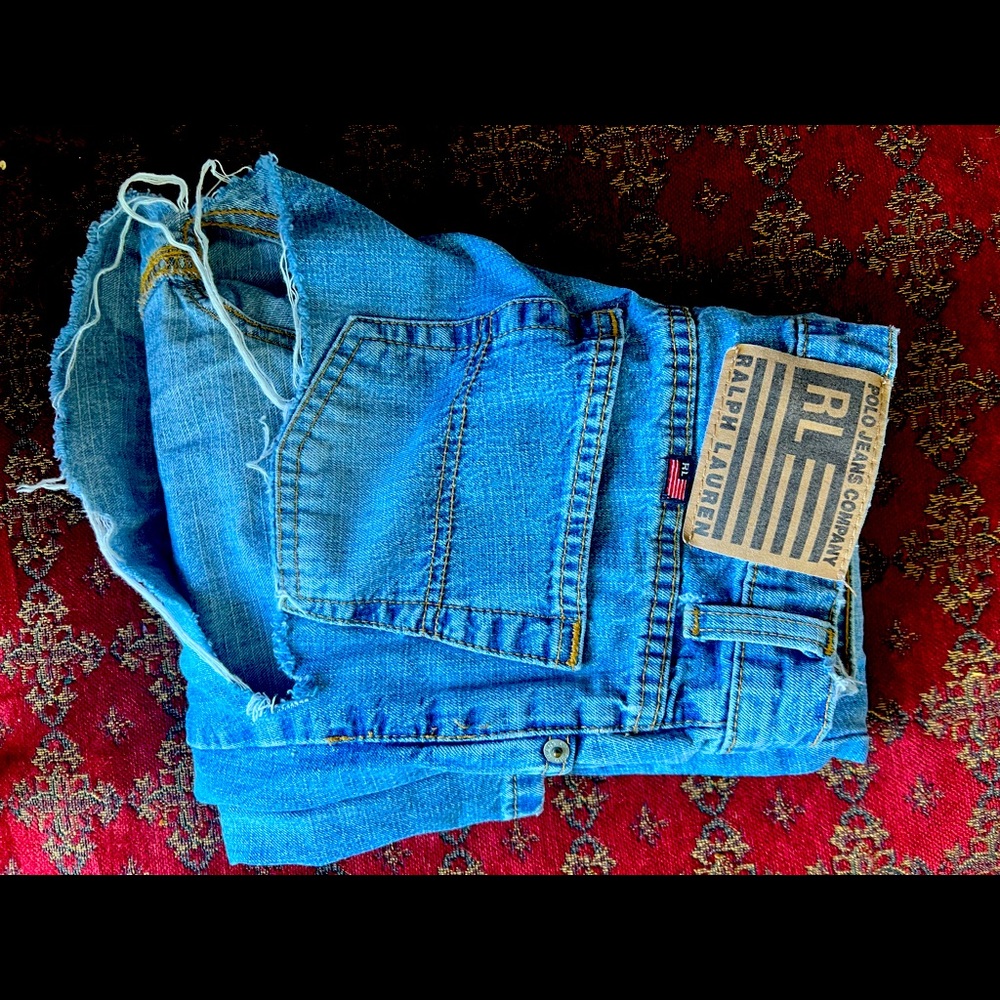 Polo Ralph Lauren jeans with tear below pocket